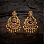 Gold-Plated Chandbali Earrings