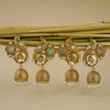 CUTE BIRD GOLD PLATED JHUMKA EARRING